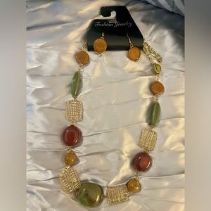 Necklace with earrings